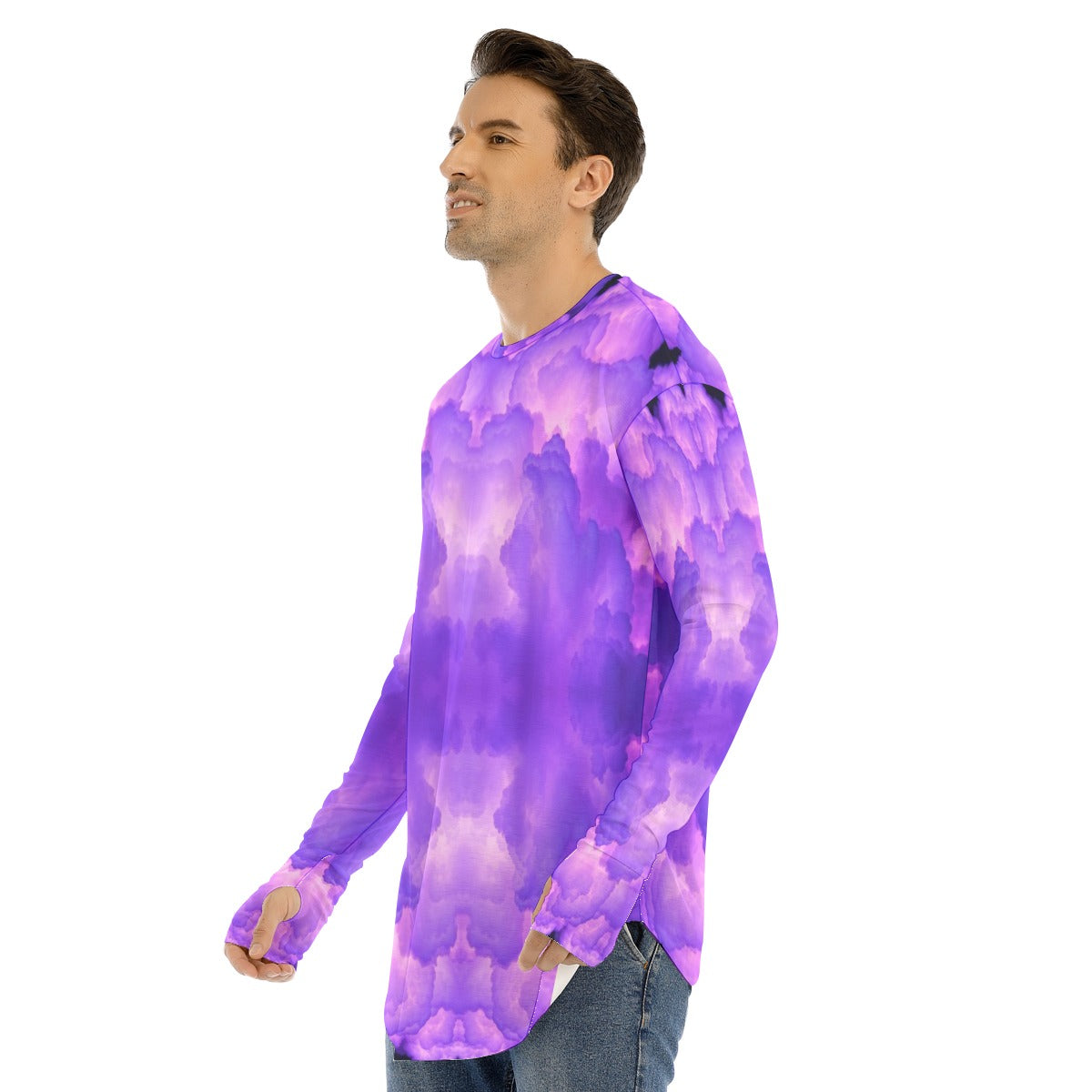 Men's Fingerless Long Sleeve T-shirt