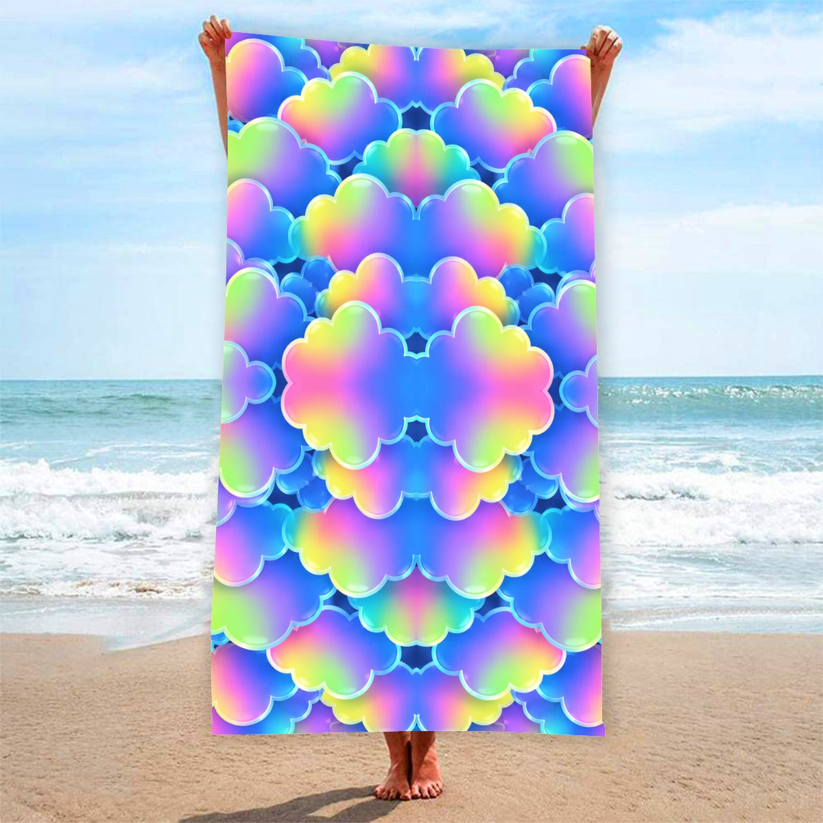 Adult Beach towel Vertical Style Printed in USA|320GSM