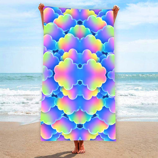 Adult Beach towel Vertical Style Printed in USA|320GSM