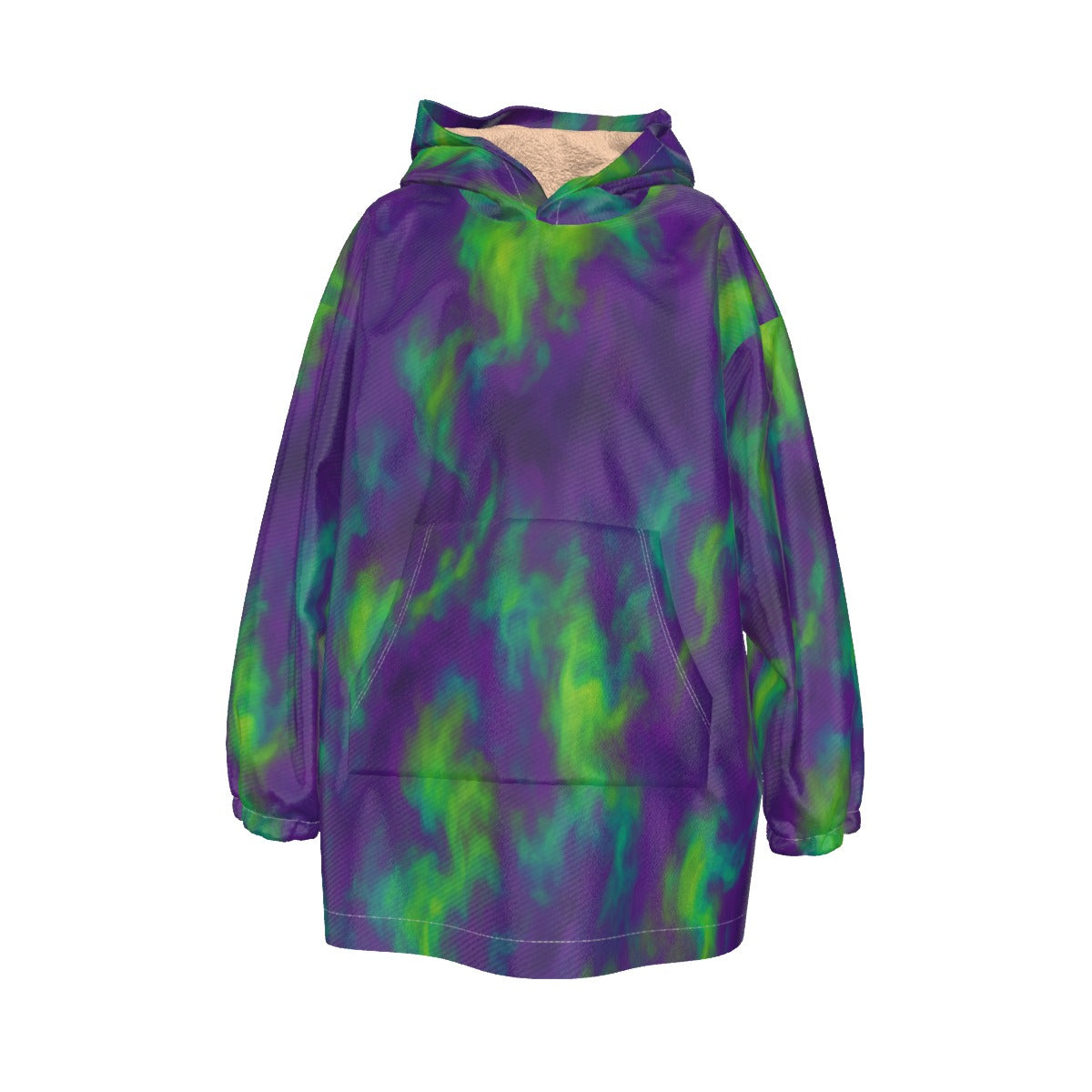 Unisex Kid's Sherpa Fleece Hoodie Blanket