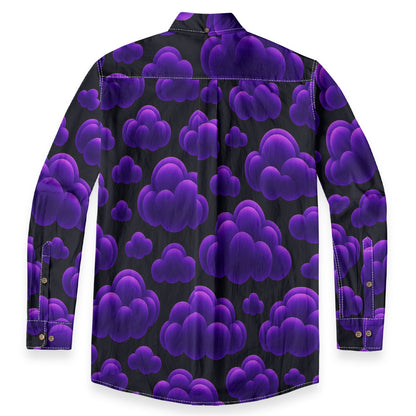 Men's Casual Lapel Long Sleeve Shirt|125GSM Cotton