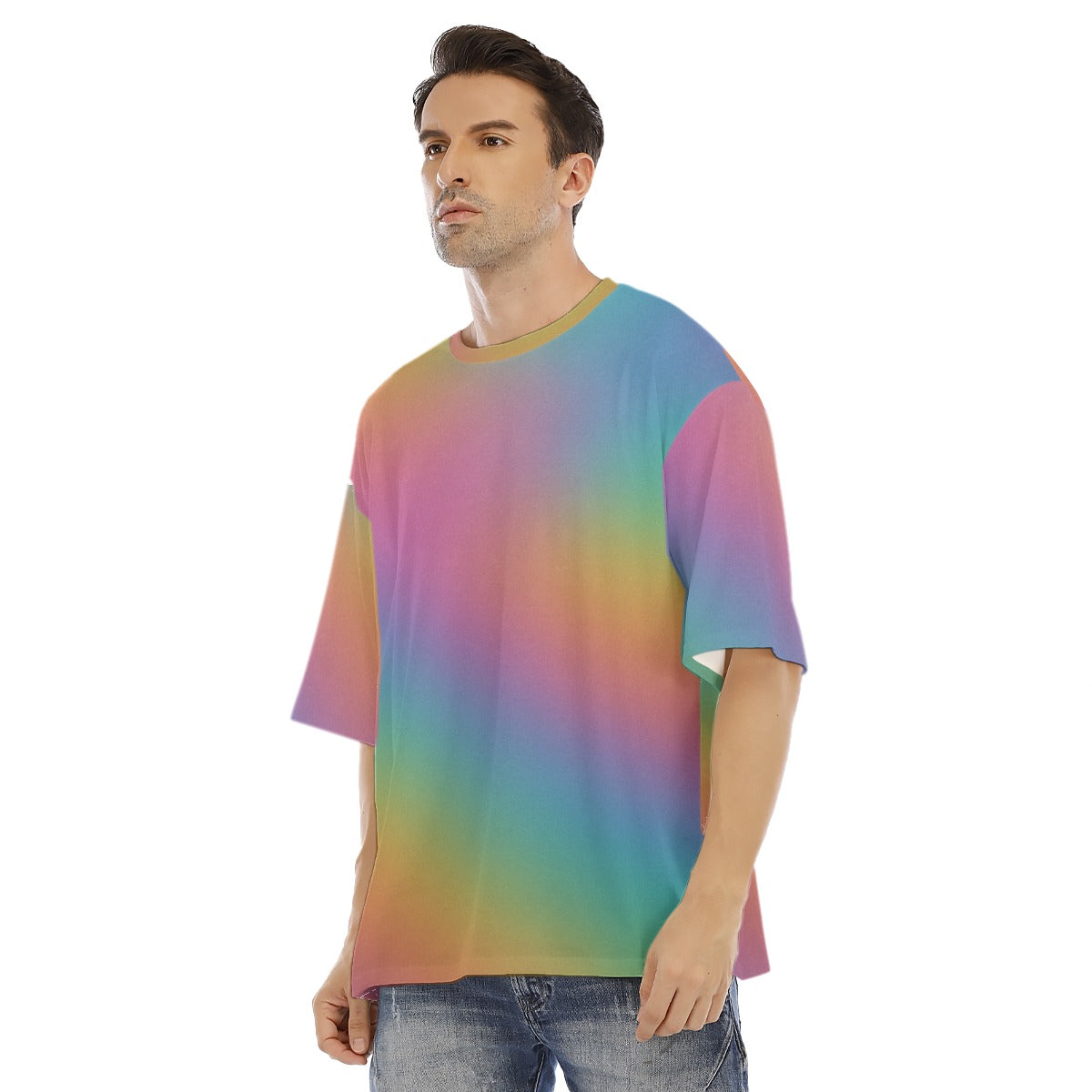 Men's Drop Shoulder T-shirt With Short Sleeve