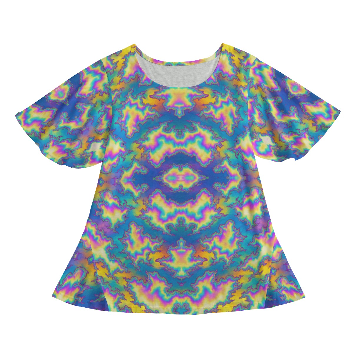 Women's Round Neck T-shirt With Short Sleeve