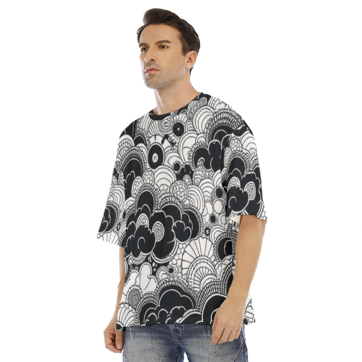Men's Drop Shoulder T-shirt With Short Sleeve