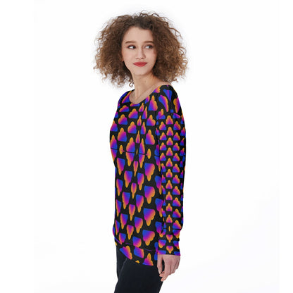 Women's Off-Shoulder Sweatshirt
