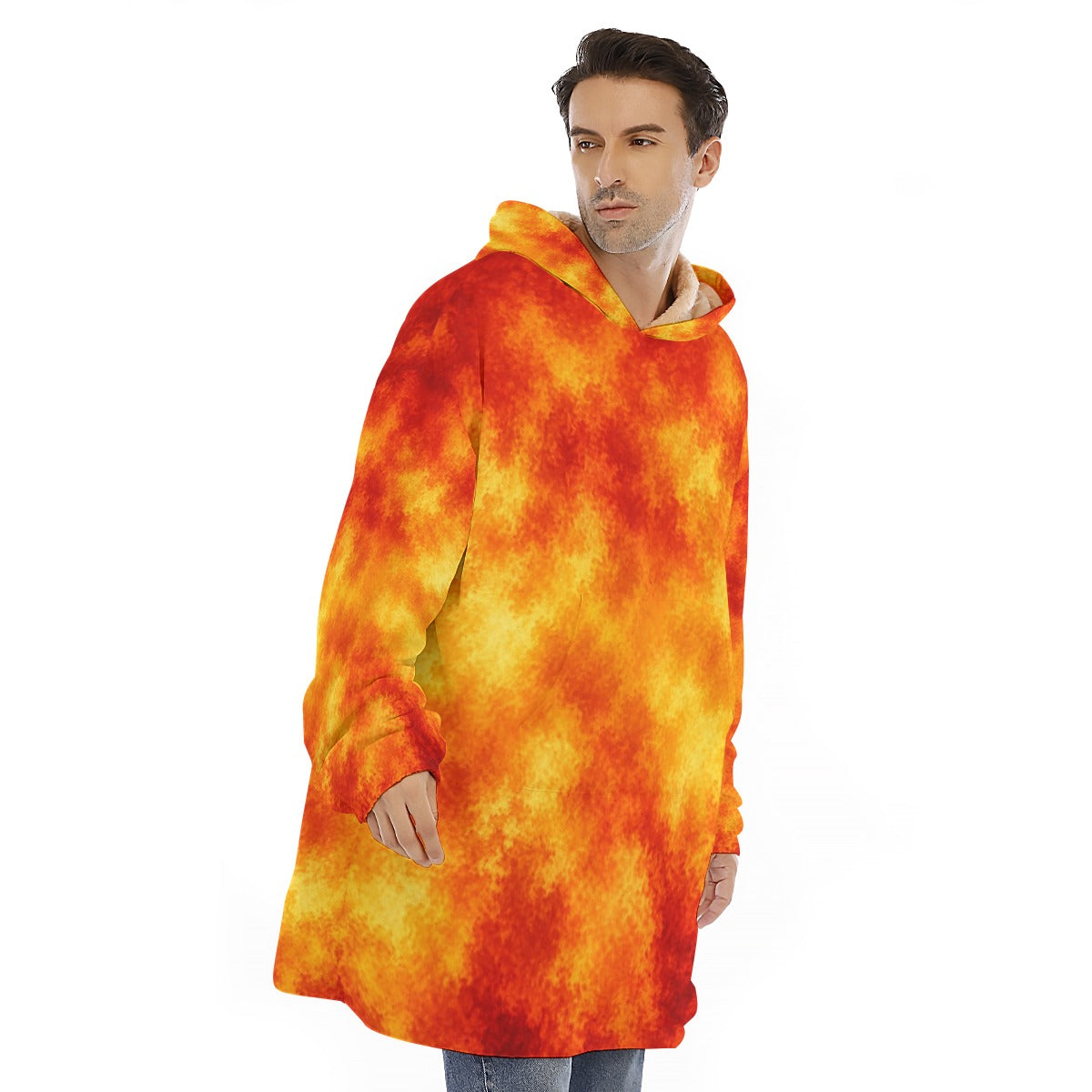 Unisex Sherpa-Fleece Hoodie Blanket - view 2
