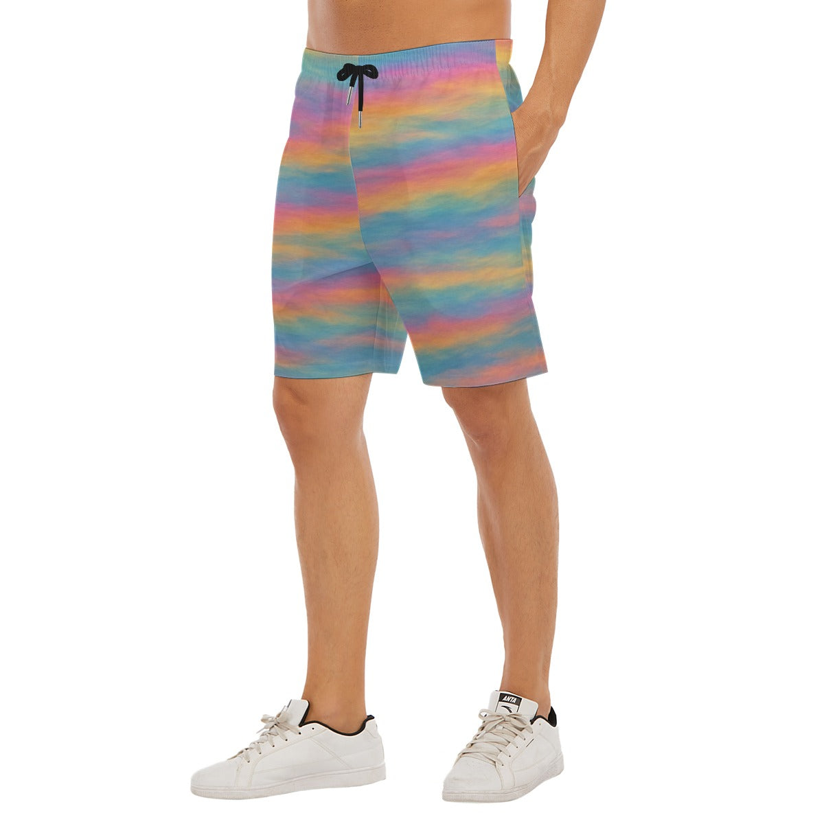 Men's Beach Shorts With Elastic Waist