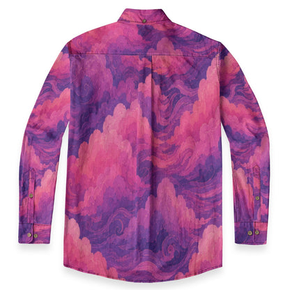 Men's Casual Lapel Long Sleeve Shirt|125GSM Cotton