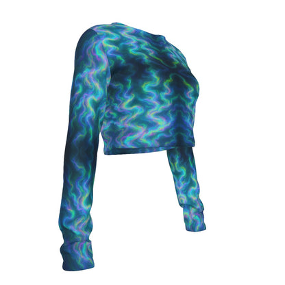 Women's Round Neck Crop Top T-Shirt