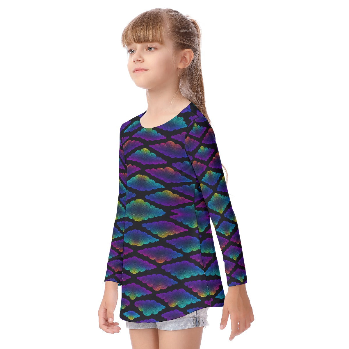 Unisex Kid's Long Sleeve O-neck T-shirt