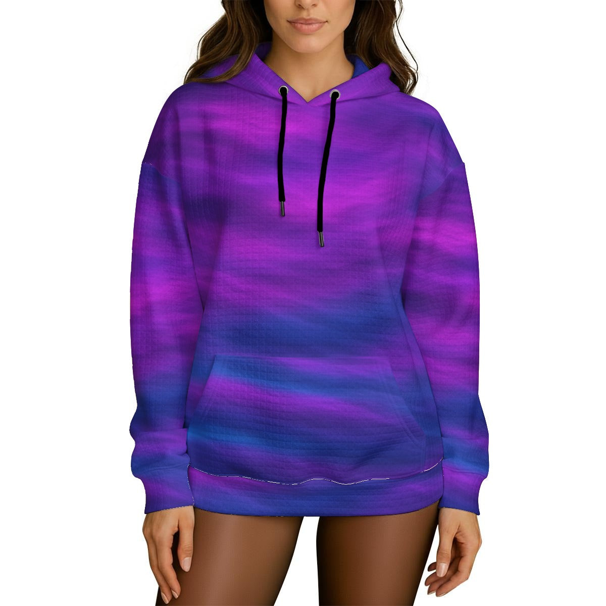 Women's Thick Waffle Knit Hoodie
