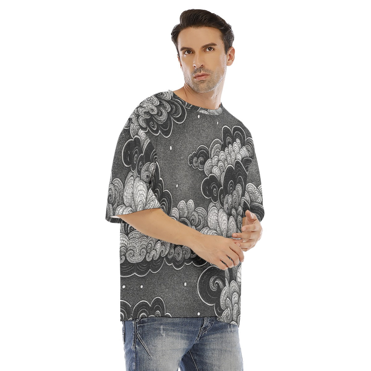 Men's Drop Shoulder T-shirt With Short Sleeve