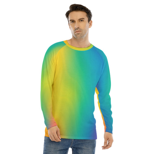 Men's Long Sleeve T-shirt With Raglan Sleeve