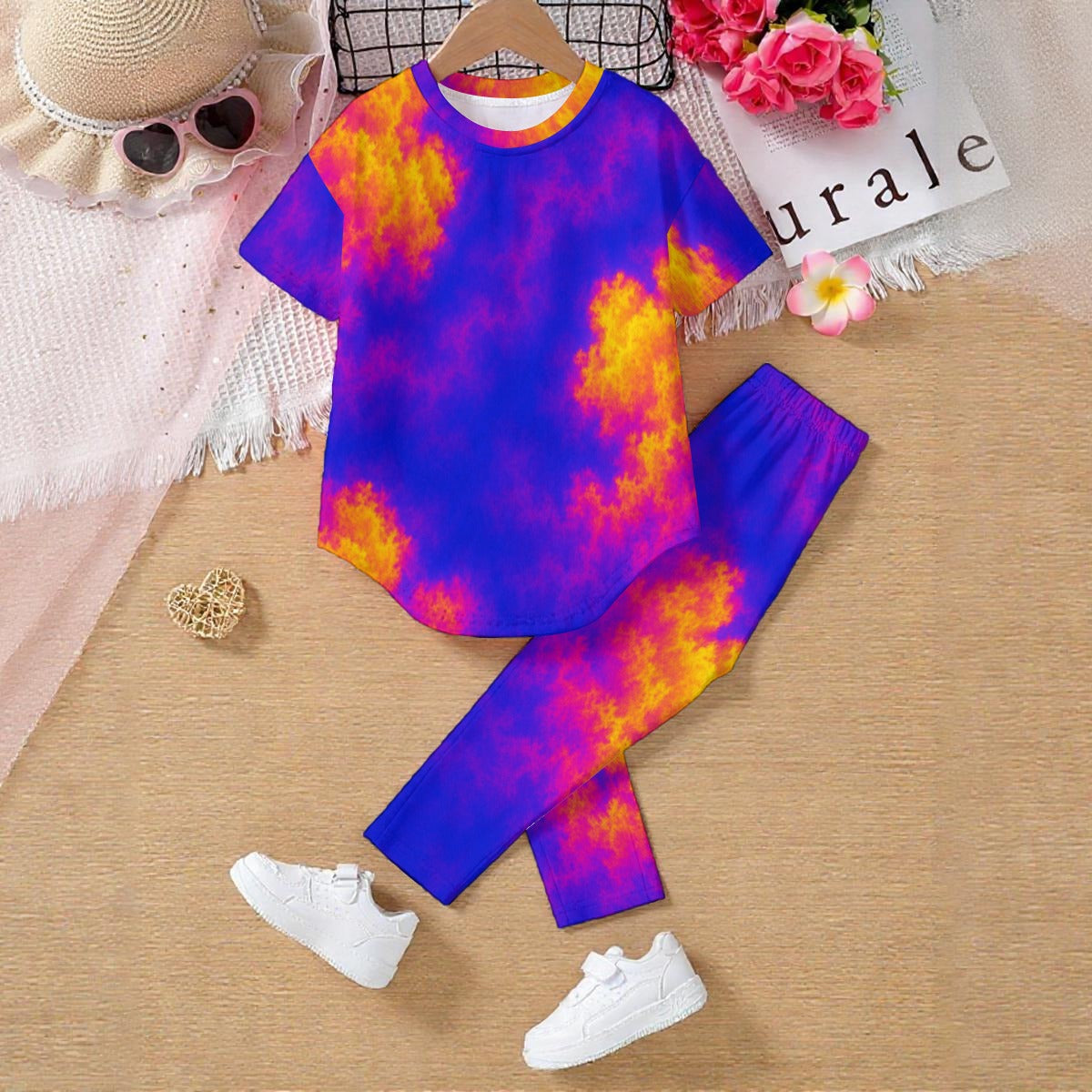 Unisex Kids' Casual Top and Pants Set