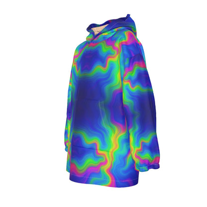 Unisex Kid's Sherpa Fleece Hoodie Blanket