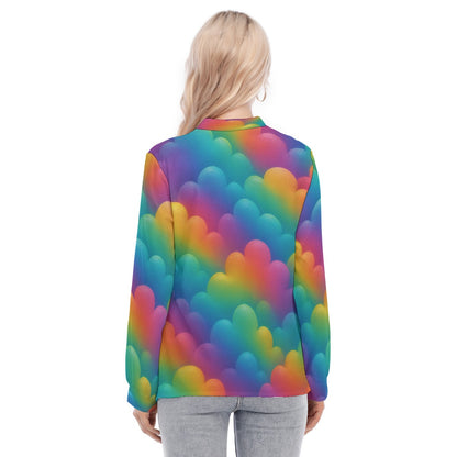 Women's Long Sleeve Blouse With Button Closure