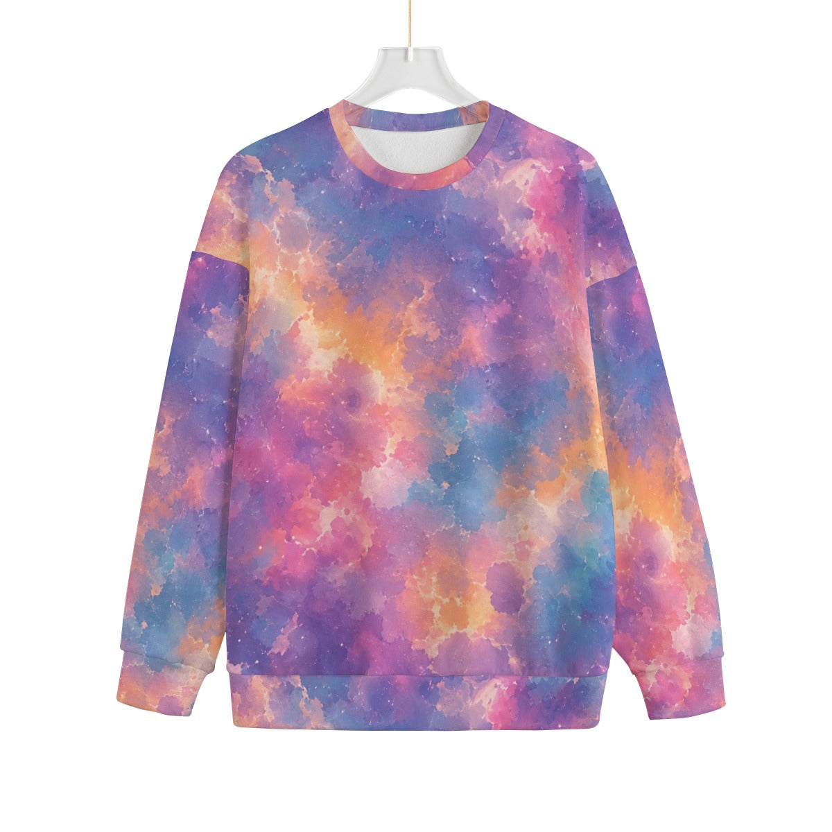 Unisex Drop-shoulder Knitted Fleece Sweater - view 1