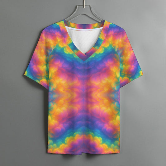 Women's V-neck T-shirt With Short Sleeve