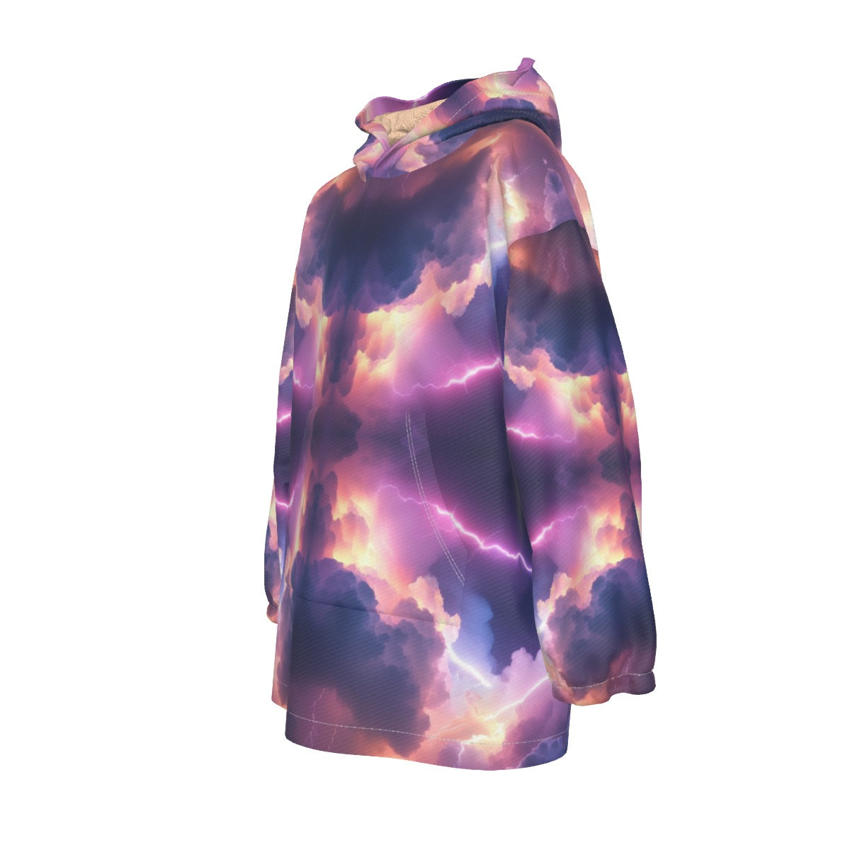 Unisex Kid's Sherpa Fleece Hoodie Blanket