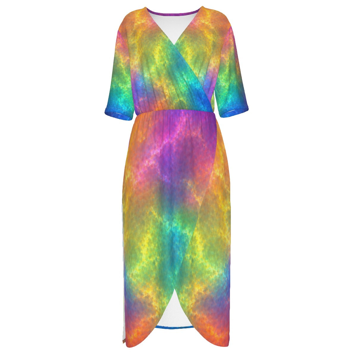Women's Short Sleeve V-neck Dress