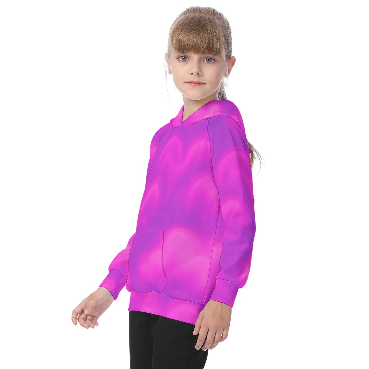 Unisex Kid's Raglan Pullover Hoodie