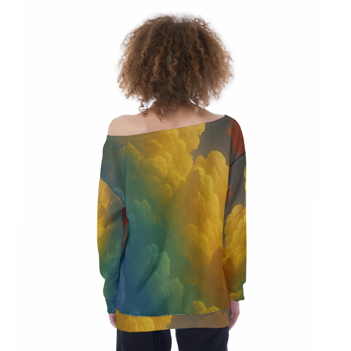 Women's Off-Shoulder Sweatshirt