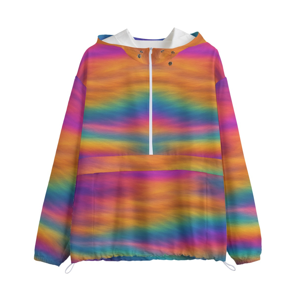 Unisex Pullover Jacket With Zipper Closure