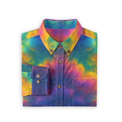 Men's Casual Lapel Long Sleeve Shirt|125GSM Cotton