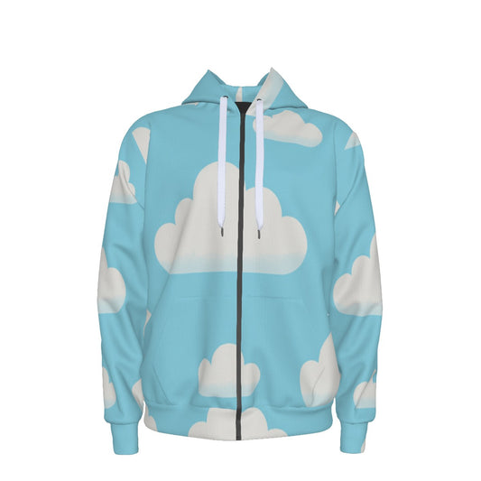 Unisex Zipper Hoodie With Black Lining