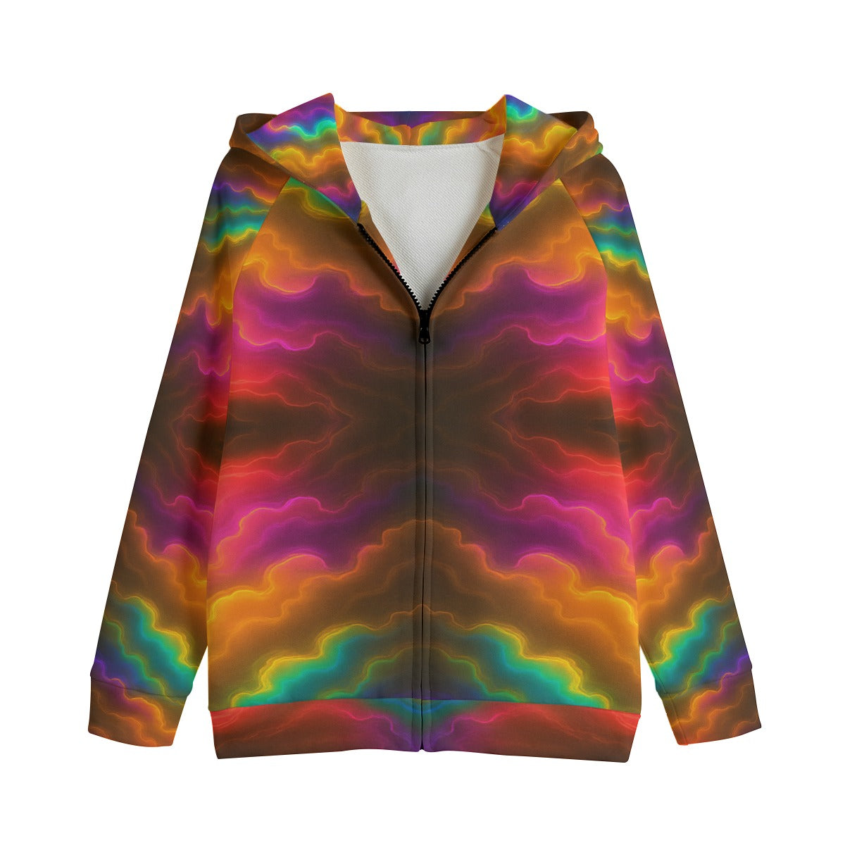 Unisex Kid's Zip Up Raglan Sleeve Hoodie | 310GSM Cotton