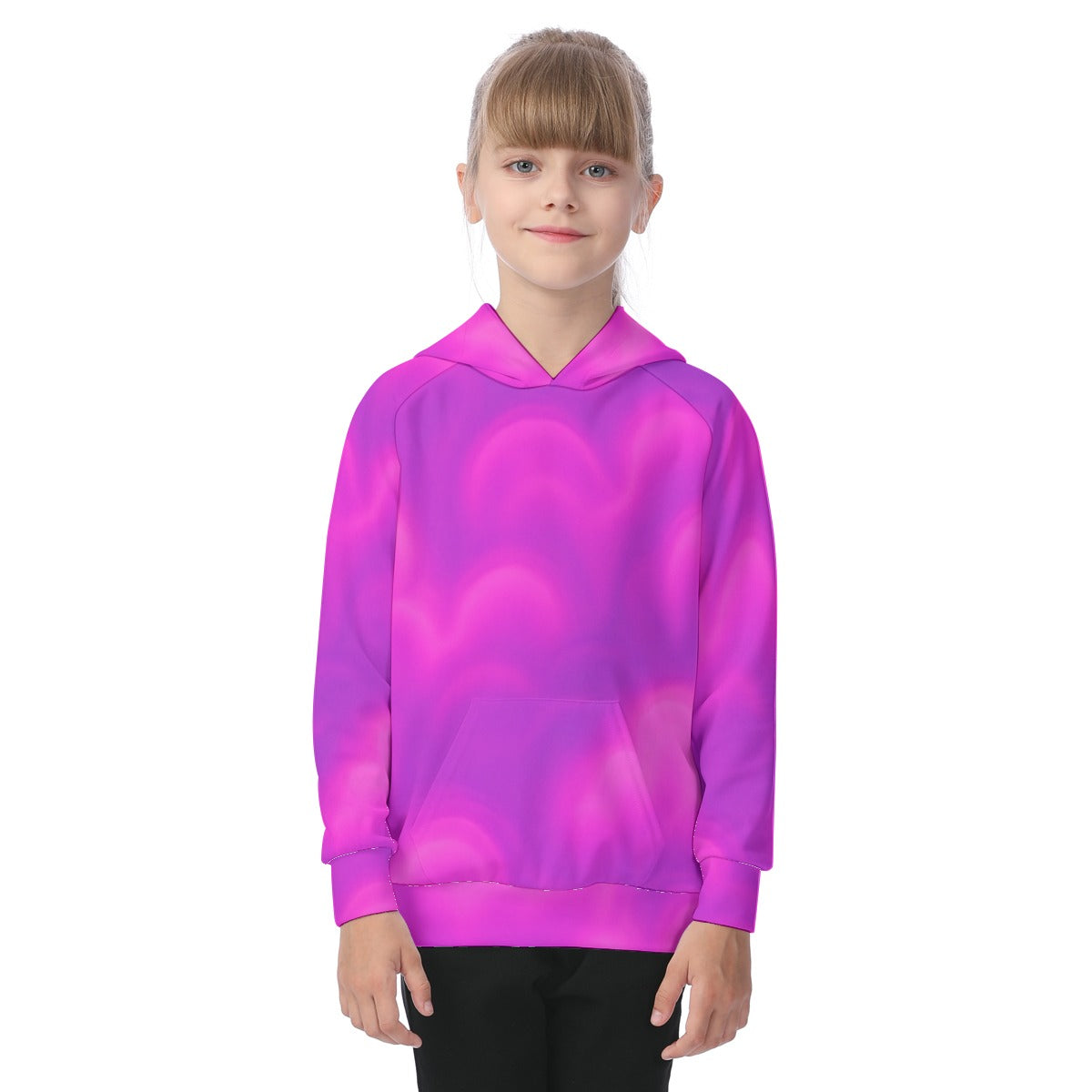 Unisex Kid's Raglan Pullover Hoodie