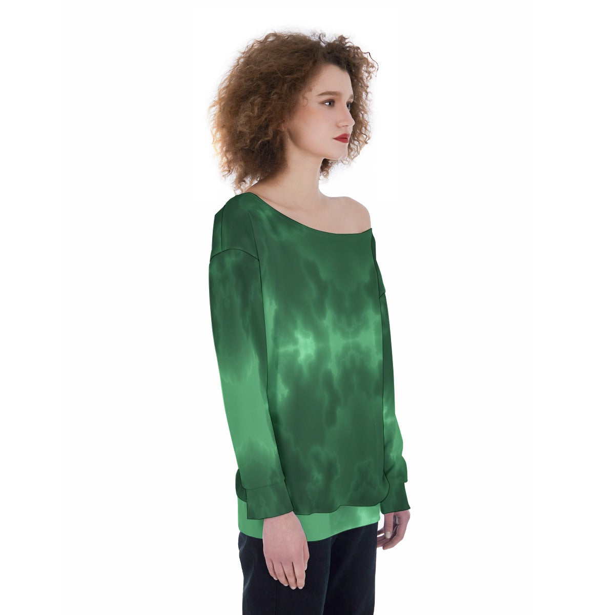 Women's Off-Shoulder Sweatshirt