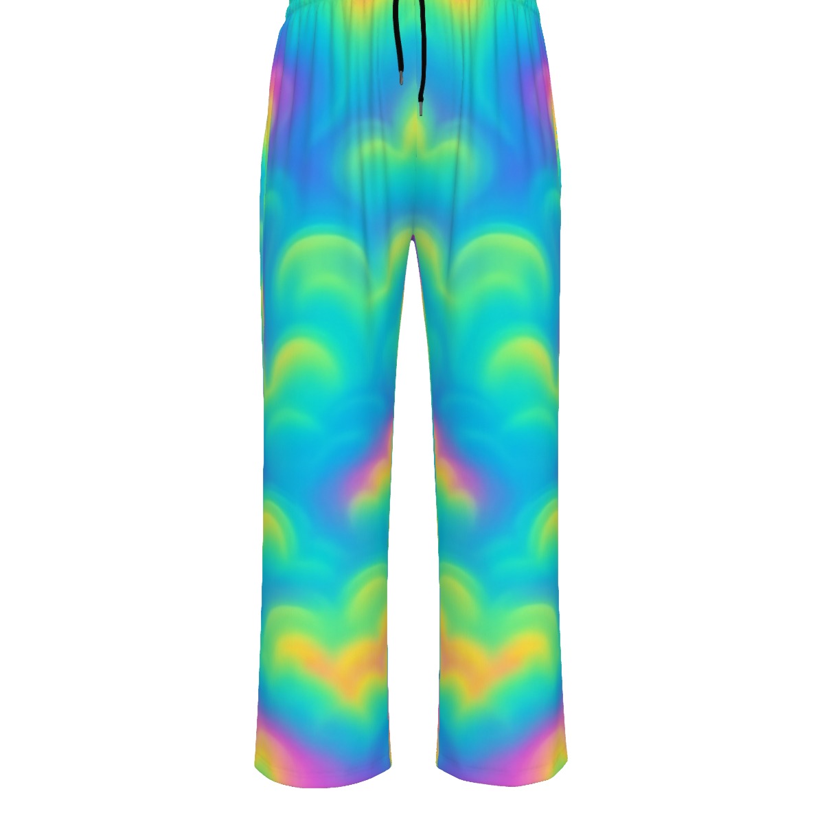 Unisex Knitted Fleece Wide Leg Pants