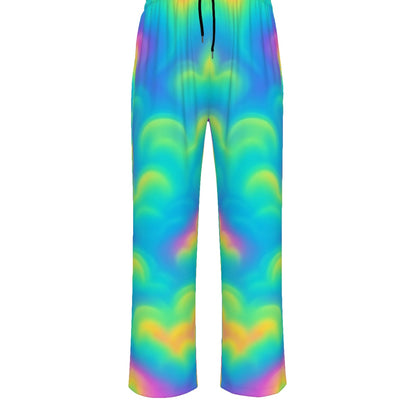 Unisex Knitted Fleece Wide Leg Pants