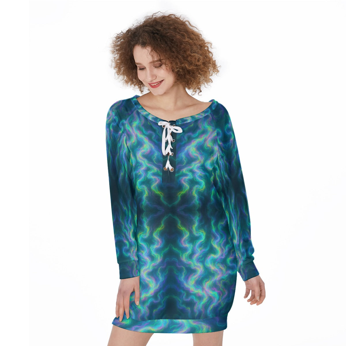 Women's Lace-Up Sweatshirt