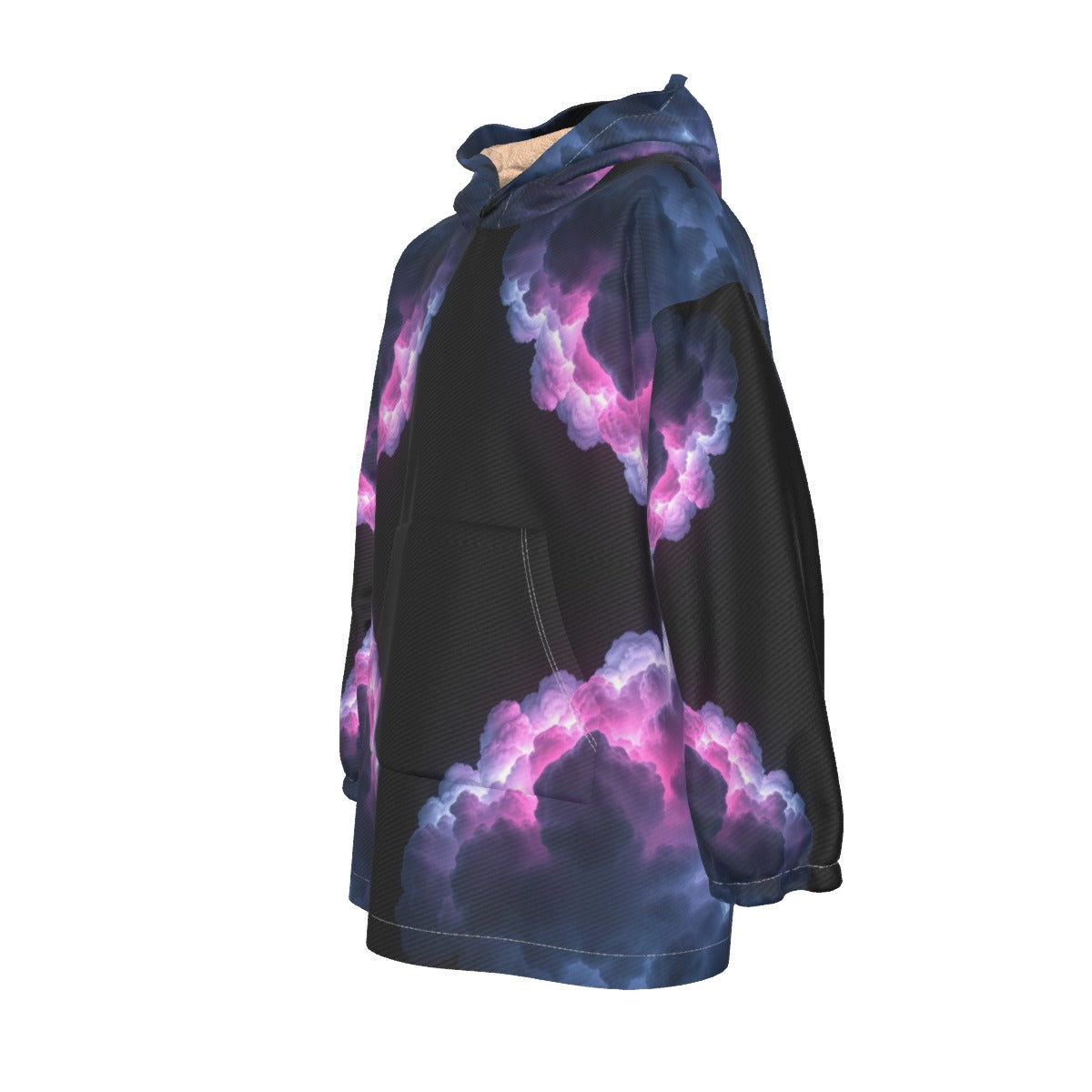 Unisex Kid's Sherpa Fleece Hoodie Blanket