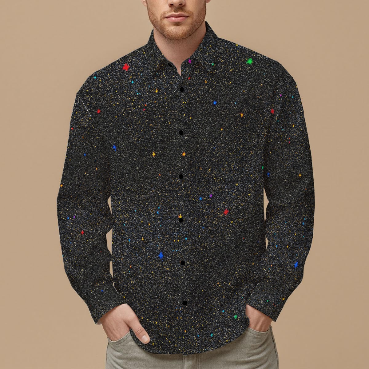 Men's Slim Fit Long Sleeve Shirt