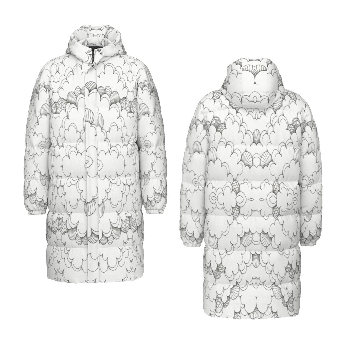 Unisex Long Down Jacket