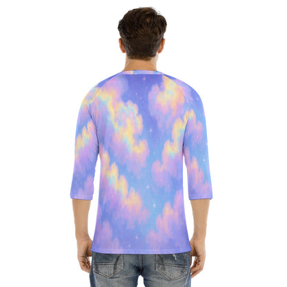 Men's Bracelet Sleeve T-shirt With Button Closure - view 4