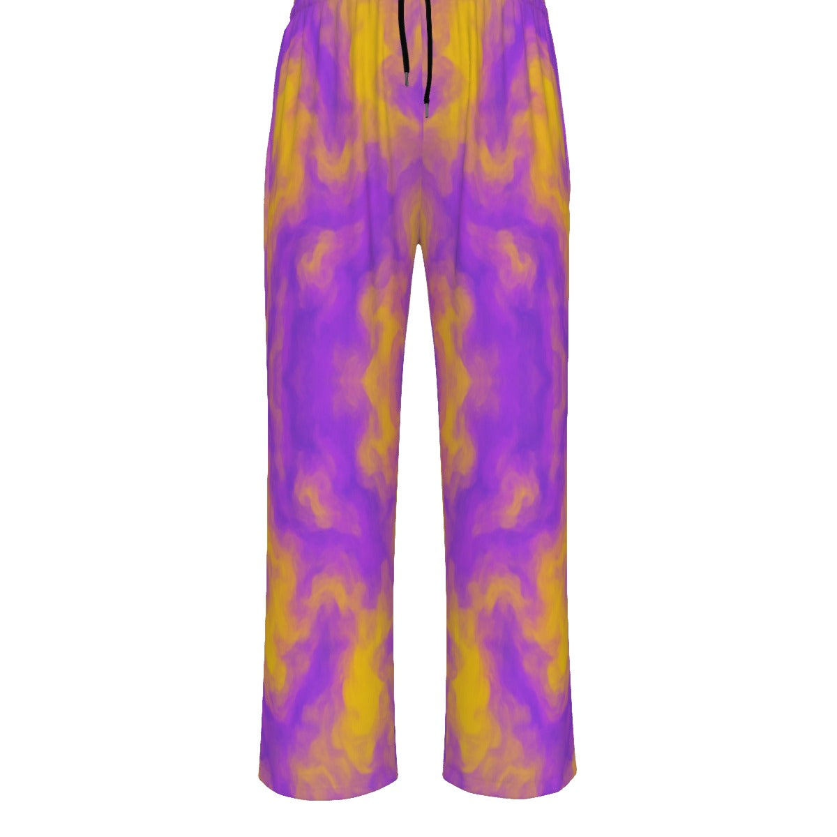 Unisex Knitted Fleece Wide Leg Pants