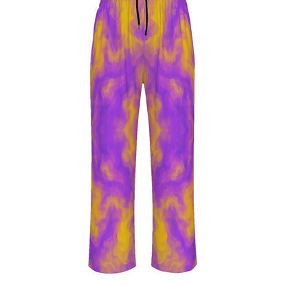 Unisex Knitted Fleece Wide Leg Pants