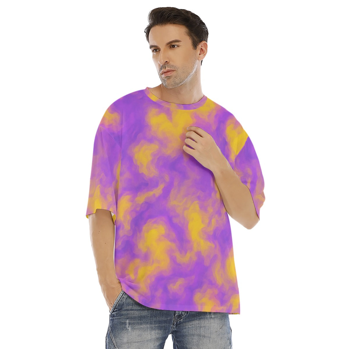 Men's Drop Shoulder T-shirt With Short Sleeve