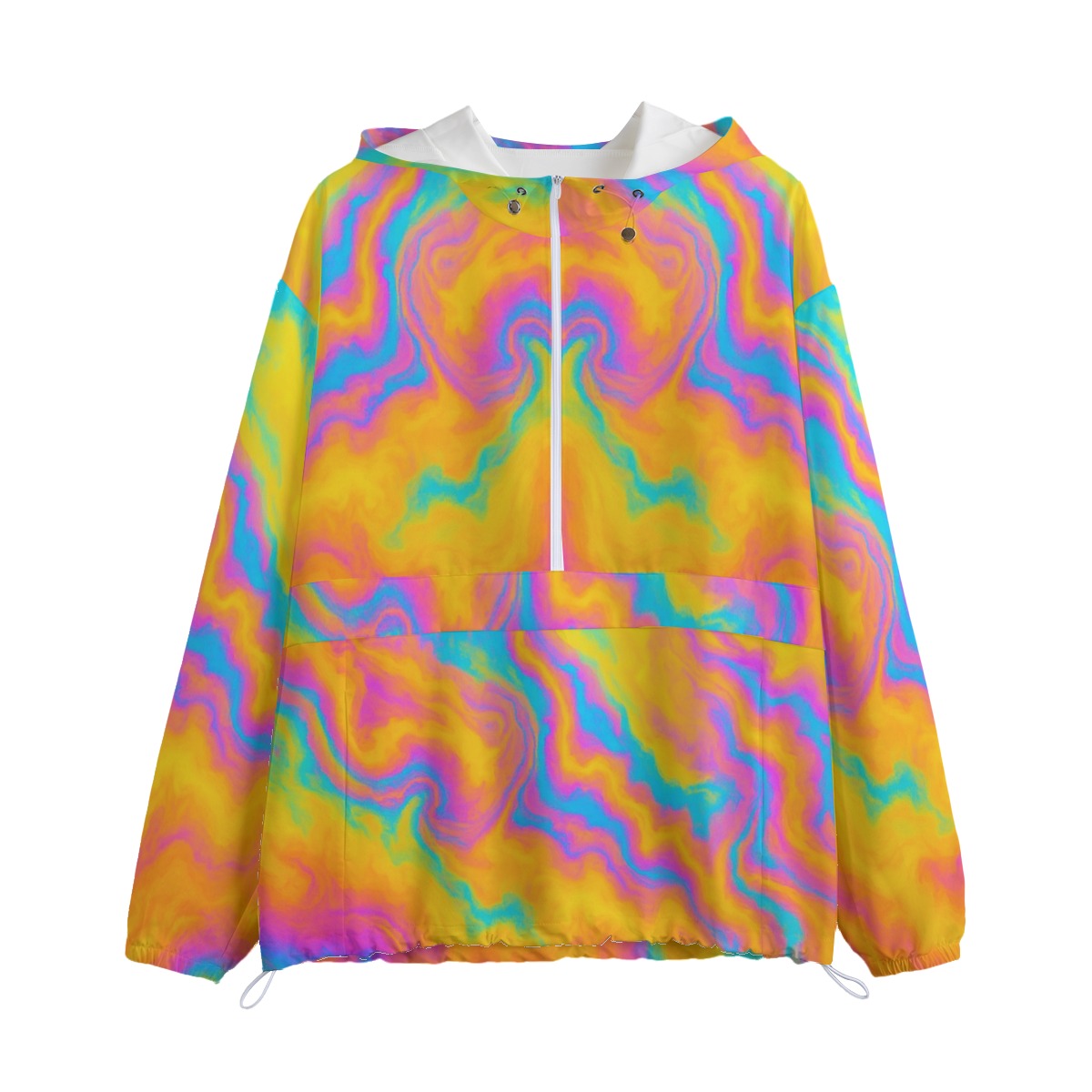 Unisex Pullover Jacket With Zipper Closure