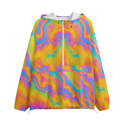 Unisex Pullover Jacket With Zipper Closure