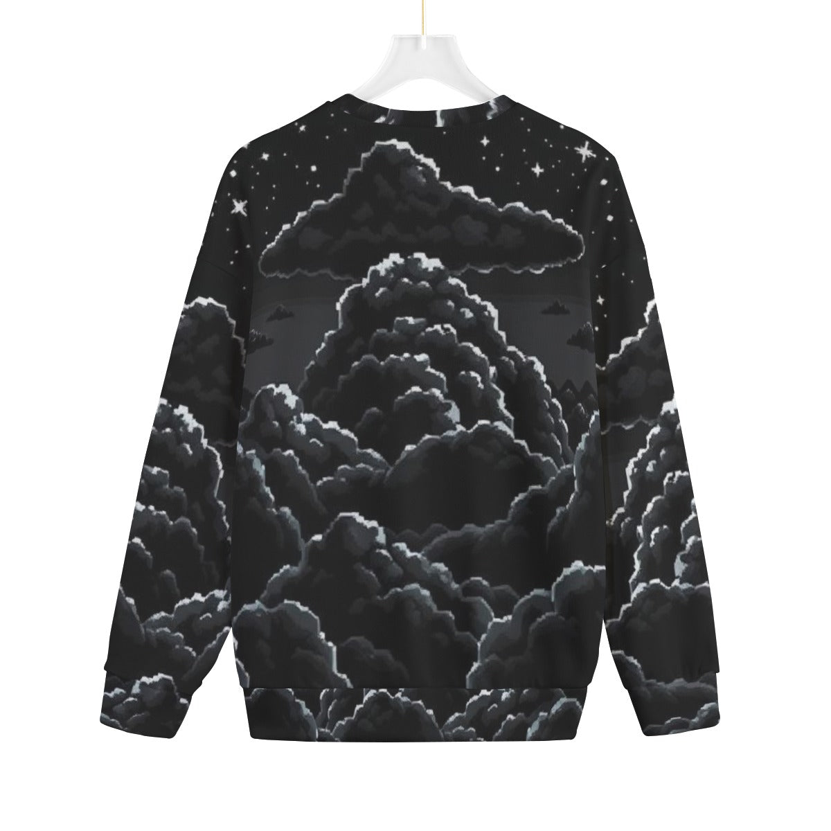 Unisex Drop-shoulder Knitted Fleece Sweater - view 2