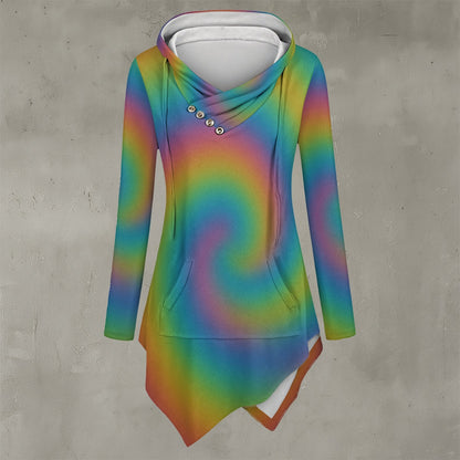 Women's Asymmetric Hem Hoodie