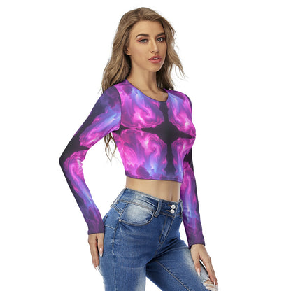 Women's Round Neck Crop Top T-Shirt