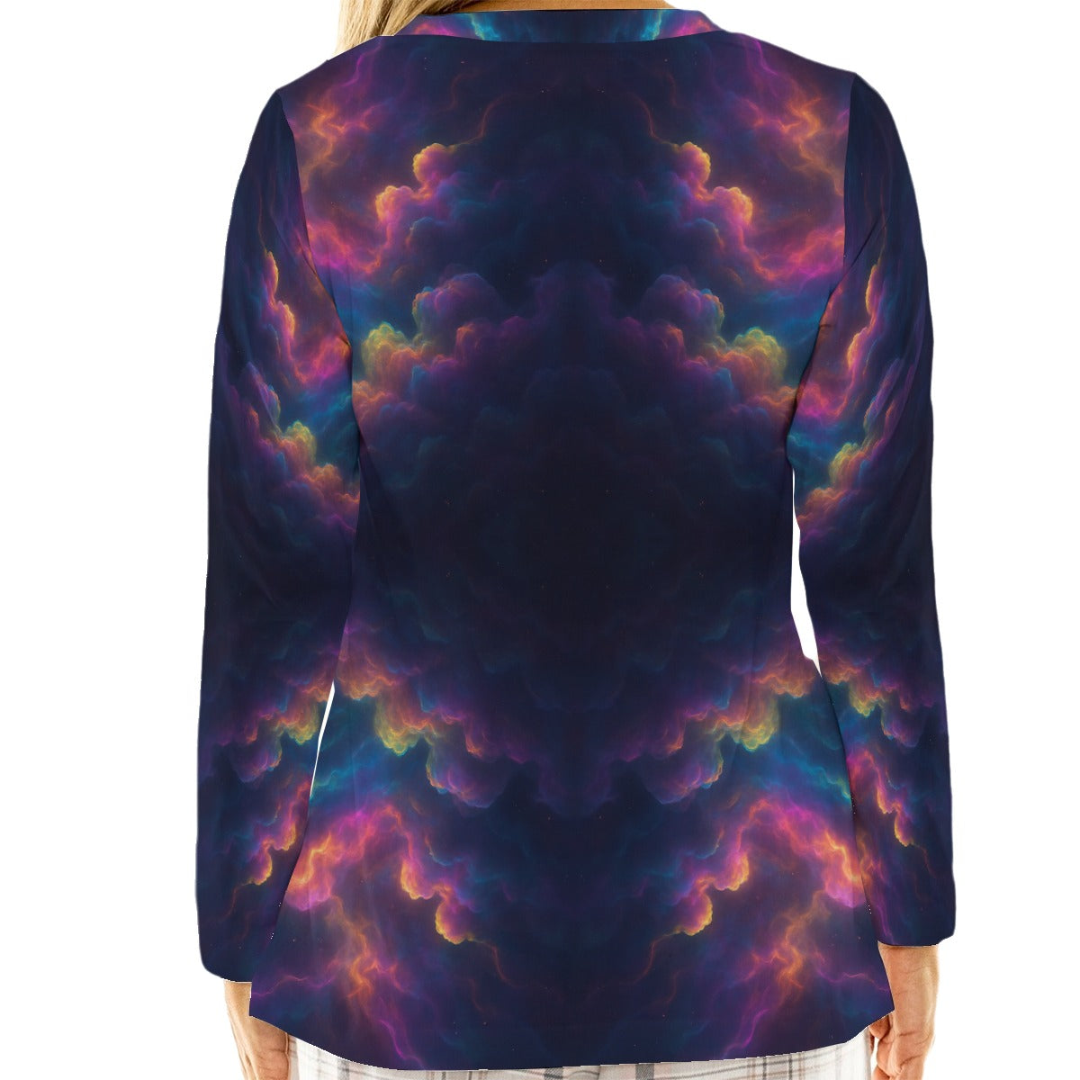 Women's Loose V-Neck T-Shirt With Long Sleeve