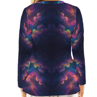 Women's Loose V-Neck T-Shirt With Long Sleeve