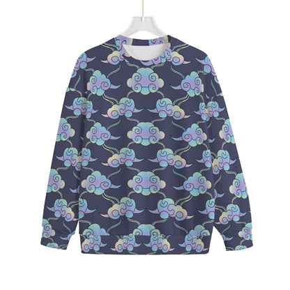 Unisex Drop-shoulder Knitted Fleece Sweater - view 1